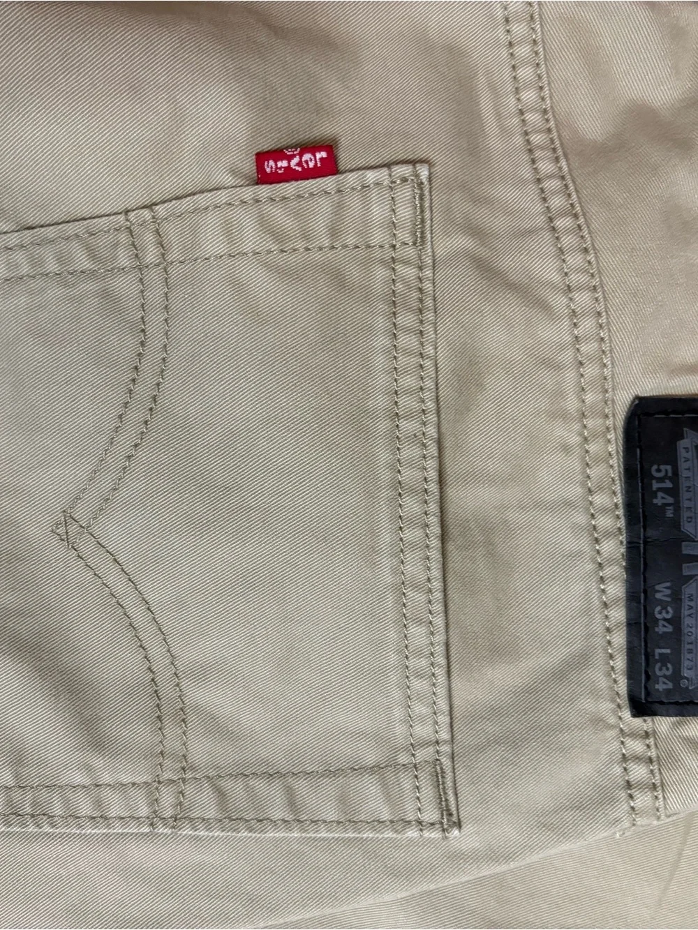 Levi's Khaki Straight-Leg Jeans